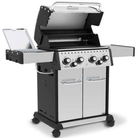 Broil King Baron™ S490 IR mit Infrarot Seitenbrenner, Edelstahl, Modell 2022er